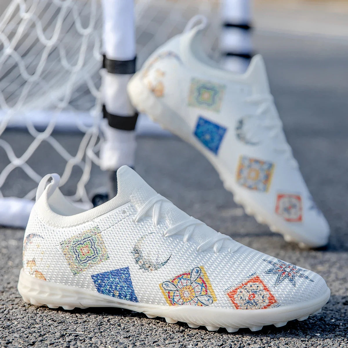 Scarpe da calcio professionali Lawn Nails resistenti all'usura, multicolore, con forte aderenza e grande equilibrio, per allenamento estivo all'aperto