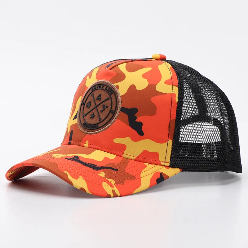 Letní síťovaná baseballová čepice pro ženy a muže s písmenkovou nášivkou, snapbacková čepice, ležérní, prodyšná, unisex, street, hip hop, trucker čepice