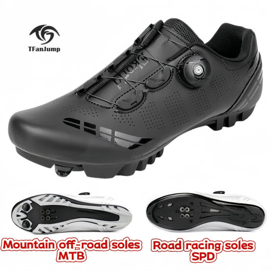 Men's Mountain Bike Shoes MTB,Breathable,Non-Slip,High Hardness,Suitable For Outdoor Road Racing,Mountain Off-Road Riding 37-46
