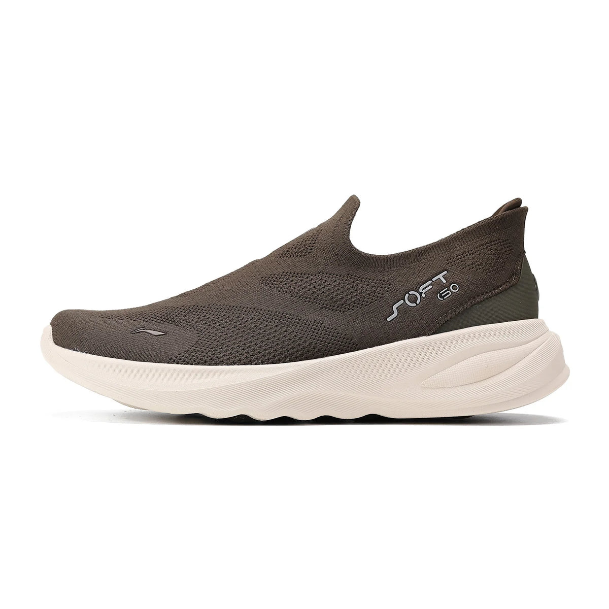 Li-Ning SOFT GO 2 KNIT slip-on-skor för män, bekväma och stabila promenadskor med dämpning, LiNing-mesh, jogging- och vardagsskor AGLV017
