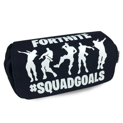 Fortnite Kids Pencil Bag Kawaii Pencil Case Large Capacity Waterproof Handheld Cosplay Pencil Pouch Office Stationary Gift Toy
