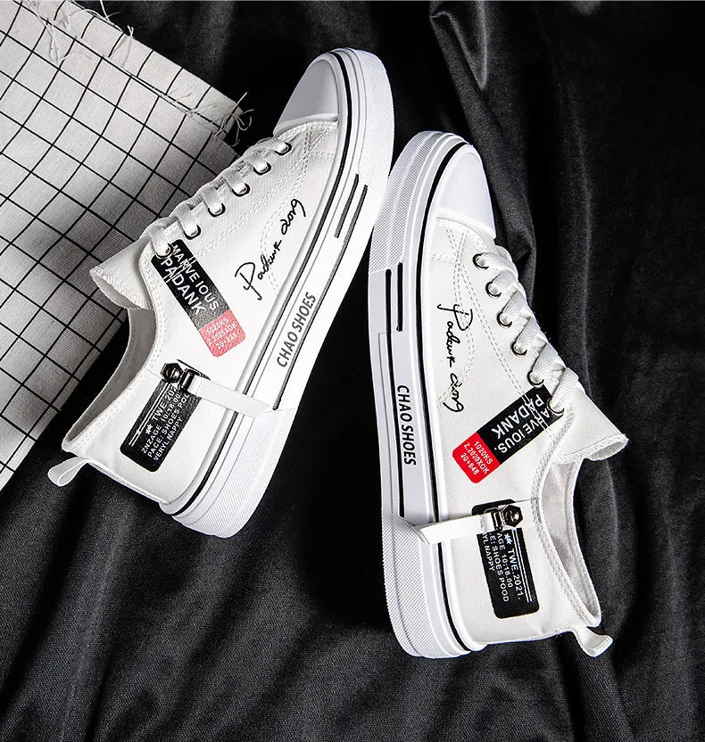 2025 été hommes toile baskets basses décontracté respirant chaussures pour adolescent à la mode léger jeunesse Streetwear confort chaussures
