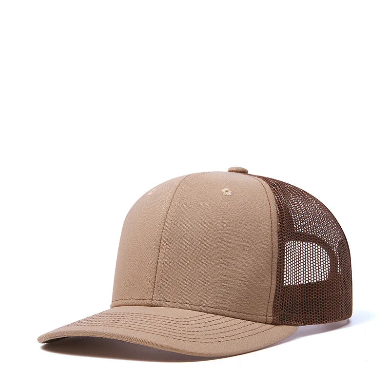 Gorras de camionero de malla en 38 colores para actividades al aire libre, gorras «dad hat» con cierre a presión, gorras de hip hop para hombre y mujer, gorras de béisbol ajustables para niños y niñas