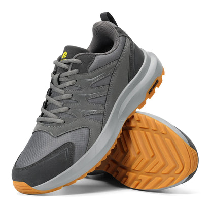 FitVille Extra Wide Sneakers For Men Hiking Walking Shoes Wide Toe Box Lightweight Running Shoe For Flat Feet With Arch Support