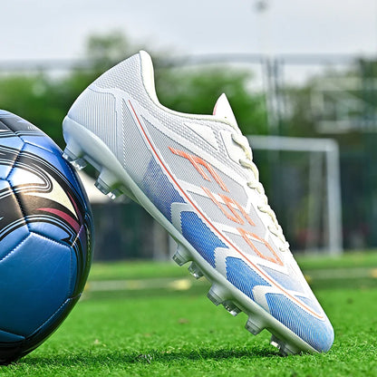 Nouvelles chaussures de football pour hommes, chaussures de sport respirantes, antidérapantes, de haute qualité, pour matchs en plein air, chaussures de football de salle, haute tige, ultralégères