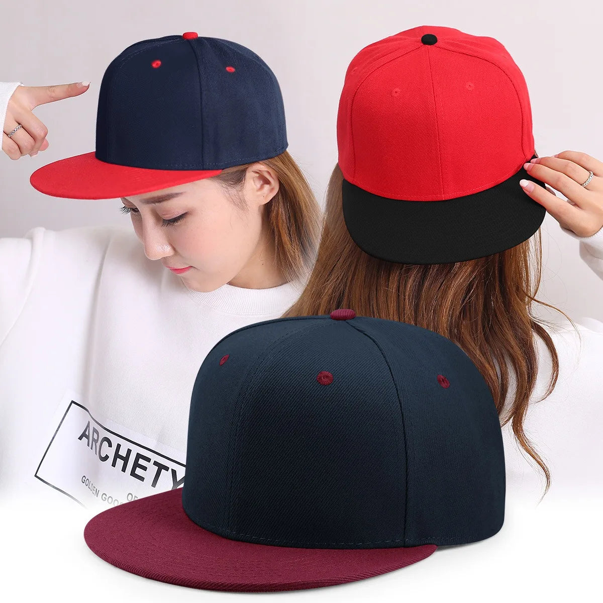 SLECKTON Mützen mit individuellem Logo – Hochwertige Hip-Hop-Snapback-Caps – Buchstabenstickerei – Markendesign – Trucker-Cap – Großhandel – Mützen für Erwachsene