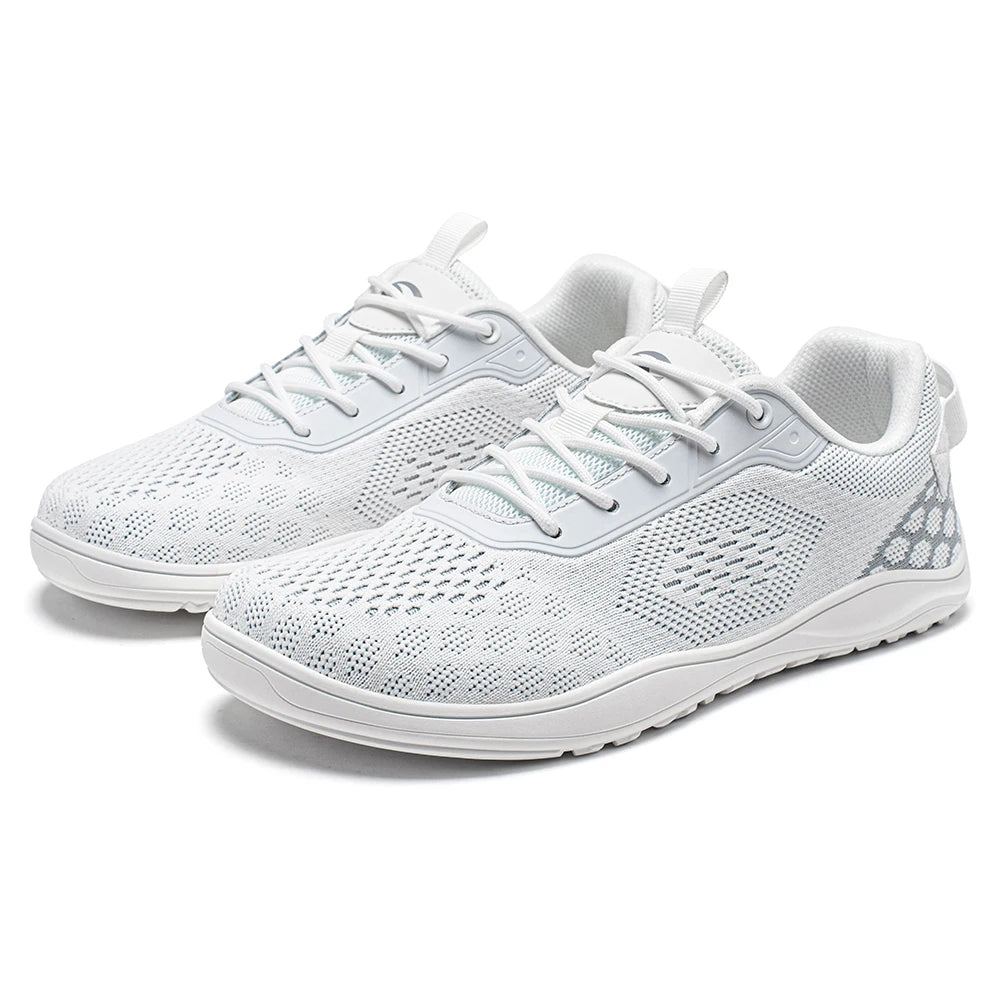 HOBIBEAR Knit Barefoot Shoes Unisex Zero Drop Wide Toe Sneaker Minimalist Breathable Causal Walking Shoes