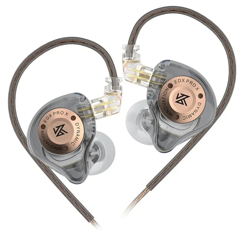 KZ EDX PRO X Wired Earphones HIFI Stereo Bass Earbud Gaming Sport Music Noise Cancelling Headset Detachable Cable