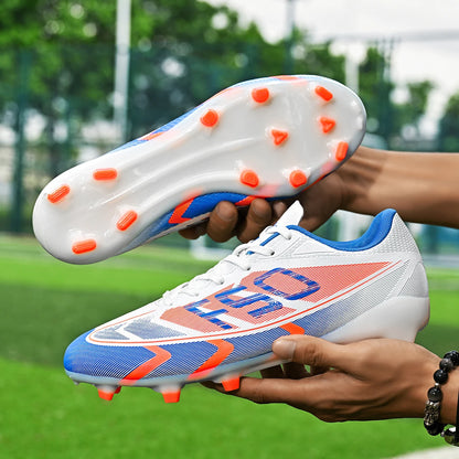 Chaussures de football basses populaires, crampons cassés, modèles unisexes TF et FG, 2 couleurs au choix, respirantes et antidérapantes
