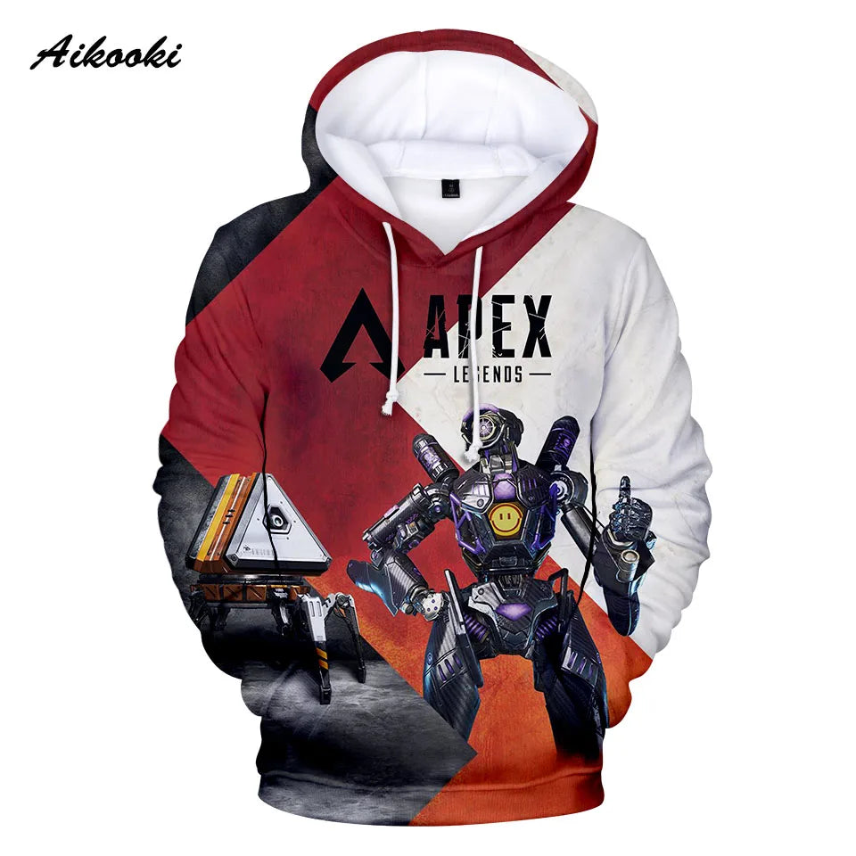 Personality 3D Printed Game Apex Legends Hoodies Sweatshirts Men Women High Quality Hoody Game Long Sleeve Plus Size Hoodies