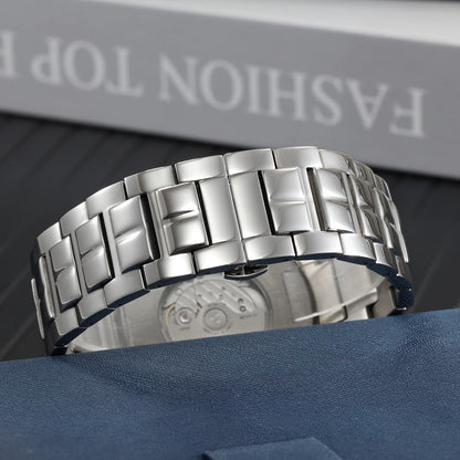 BERNY Men's Mechanical Watch, Top Accuracy, Automatic Wristwatch, Luxury Male Clock, Sapphire, Self-Winding, Waterproof