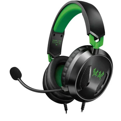 Casque de jeu supra-auriculaire avec micro, haut-parleurs dynamiques de 40 mm, casque stéréo filaire pour PS5, Xbox, PC, mobile, design léger et confortable
