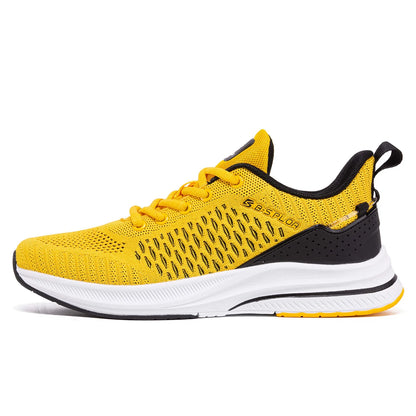 Scarpe da running leggere Baasploa da uomo, confortevoli sneaker casual da uomo in mesh di design, con lacci, per sport all’aperto e tennis