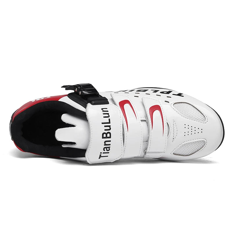 New Men’s and Women’s Bicycle Shoes Outdoor Cycling Shoes with Three Functional Soles Professional Training Shoes