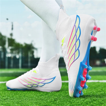 2026 New Superfly FG Football Boots Outdoor Soccer Cleats Black Shoes Soft Sport Professional Breathable Comfortable Boots