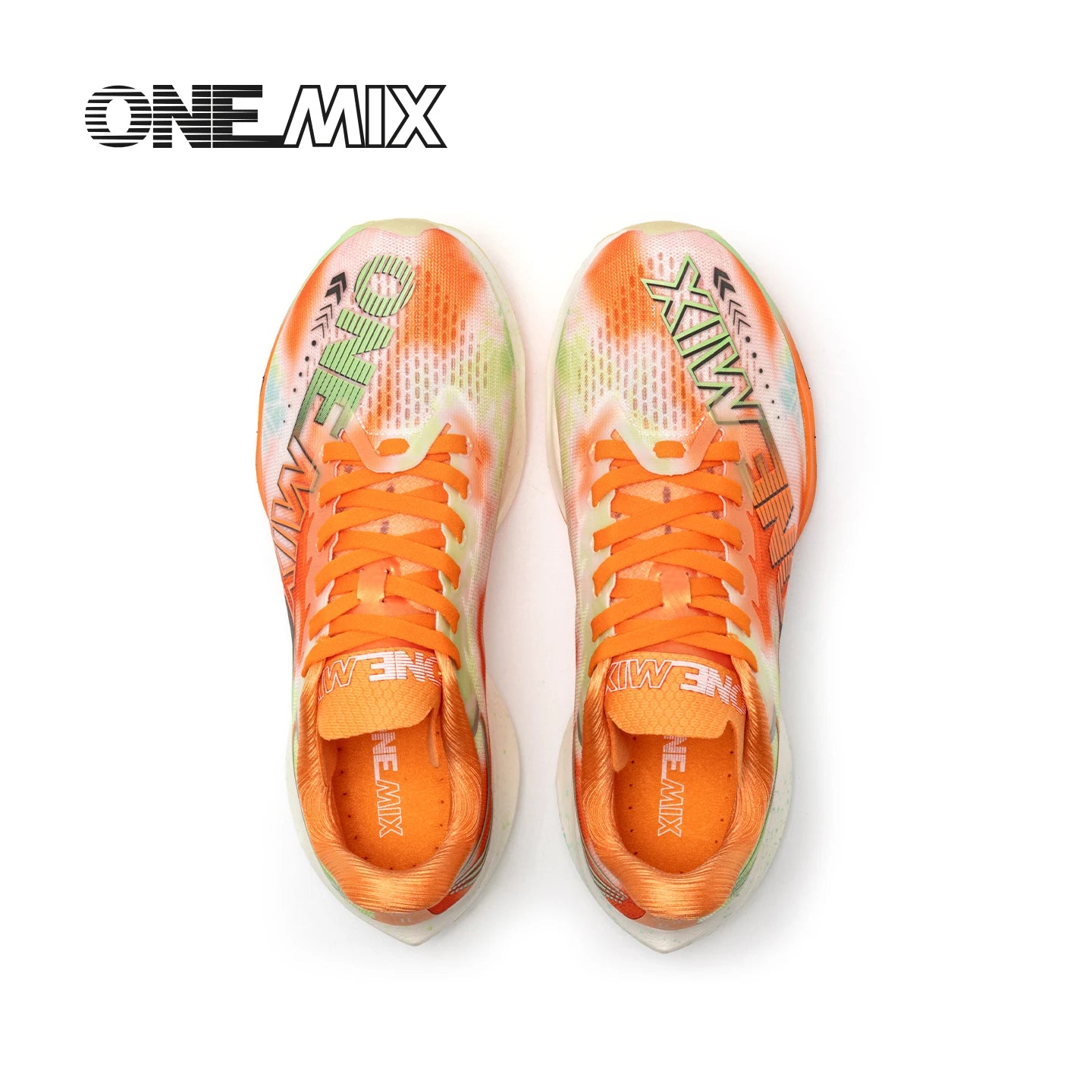 ONEMIX Nylon Carbon Board Marathon Running Racing Shoes, Professional Stable Support, Shock Relief, Ultra-light Rebound Sneakers