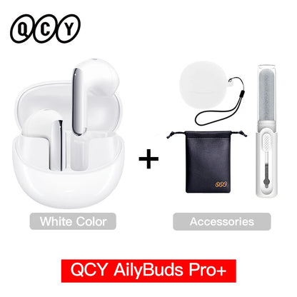 QCY HT10 AilyBuds Pro+ ANC Wireless Earbuds – Hi-Res LDAC Bluetooth 5.3 Earbuds, 6 Mic AI HD Call, Adaptive Noise Cancelling TWS Earphones with Multipoint Connection