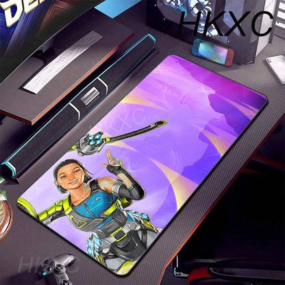 Apex Legends Octane Mousepad Natural Rubber Gaming Mouse Mat Girl Household Kawaii Desk Mat Pc Office Cute Xxl Mousepads 90x40cm