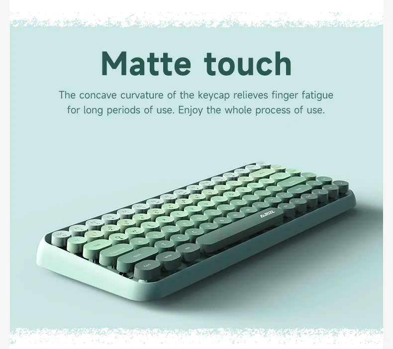 Ajazz 308I Wireless Keyboard 18/84 Keys Round Keycap Bluetooth Keyboard Portable 2.4GHz Numeric Keypad for Tablet Laptop Android