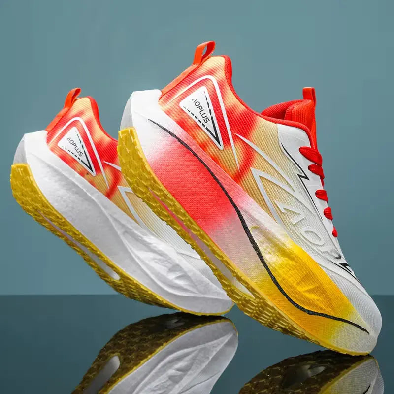 2026 Air Cushion Jogging Running Shoes Carbon Plate Marathon Men's Sports Breathable Lightweight Women's Non-Slip Sneakers