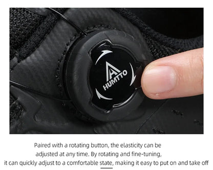 HUMTTO Breathable Trail Running Shoes for Men Black Men's Sports Shoes Cushioning Sneakers Man Luxury Designer Casual Trainers