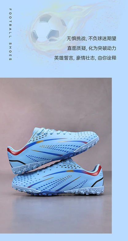 Professional Turf Soccer Shoes Men Cleats Non-Slip Training Football Shoes Boys Artificial Grass Breathable Athletic Soccer Shoes