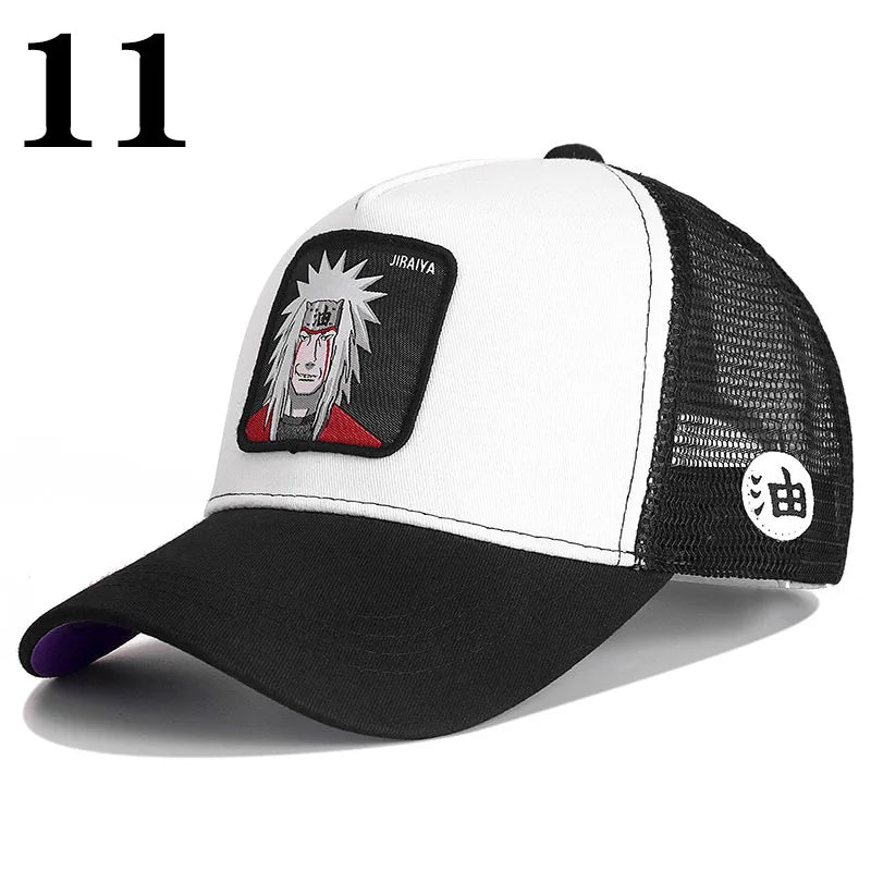 Dragon Ball DRAGONBALL síťovaná čepice, kreslená síťovaná čepice, pánská a dámská baseballová čepice, módní čepice s nášivkou, trucker čepice