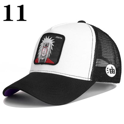 Dragon Ball DRAGONBALL síťovaná čepice, kreslená síťovaná čepice, pánská a dámská baseballová čepice, módní čepice s nášivkou, trucker čepice