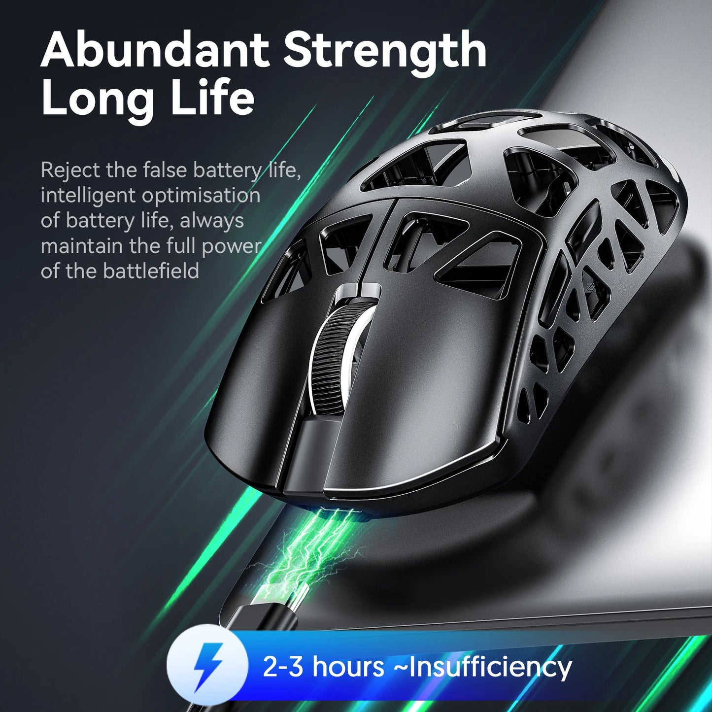 ATTACK SHARK R3 gamingmus i magnesiumlegering med bikakestruktur, ultralätt 8K Hz, PAW3395-sensor, 26000 DPI, ergonomiskt skal