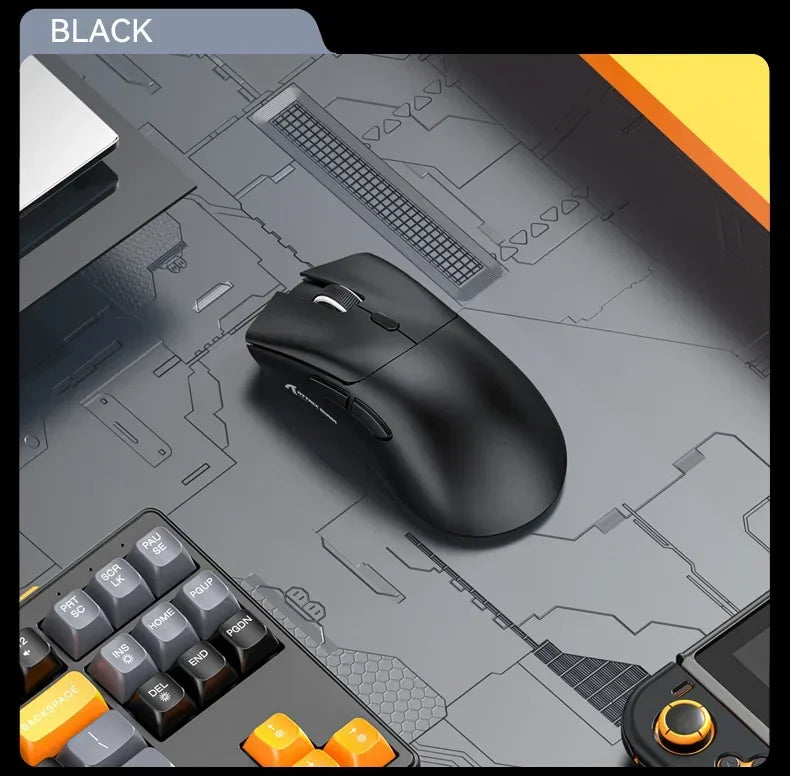 Attack Shark R1 2.4G USB безжична Bluetooth геймърска мишка 18K DPI PAW3311 трирежимна свързаност 59g лека за PC лаптоп Mac