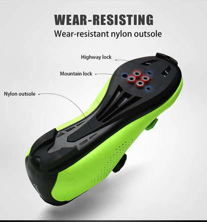 New Unisex Pedal Cycling Shoes, Flat Shoes Suitable for Mountain Sports, Pedal Self-Locking Cycling Shoes, Breathable Cycling Shoes