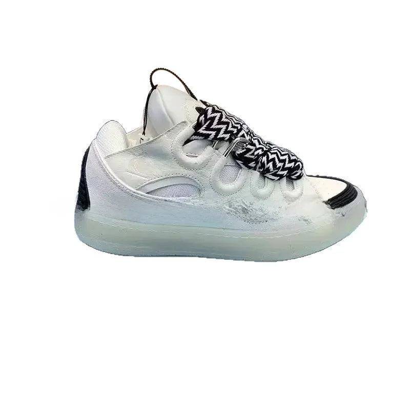 Comfortable High Heel Skate Shoes Thick Bottom Casual Sporty Dad Bag Shoes Vietnamese Cambodian New Style Knot Tied Slip-On
