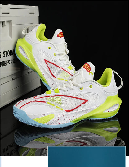 Men's Basketball Shoes Breathable Cushioning Non-Slip Wearable Runing Shoes Gym Training Athletic Basketball Sneakers for Men