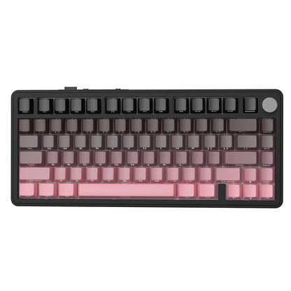 Teclado mecánico ATTACK SHARK X85 Tri-mode Gasket 75% con perilla CNC, acolchado de 5 capas, hot-swappable, retroiluminación RGB y NKRO