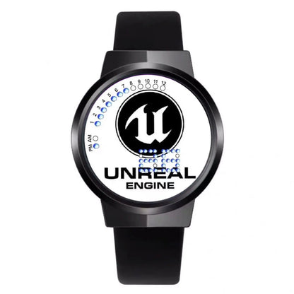 Reloj Fortnite de moda cute, cartoon y kawaii personalizado con luz nocturna LED táctil, reloj electrónico para estudiantes, regalo para amigos