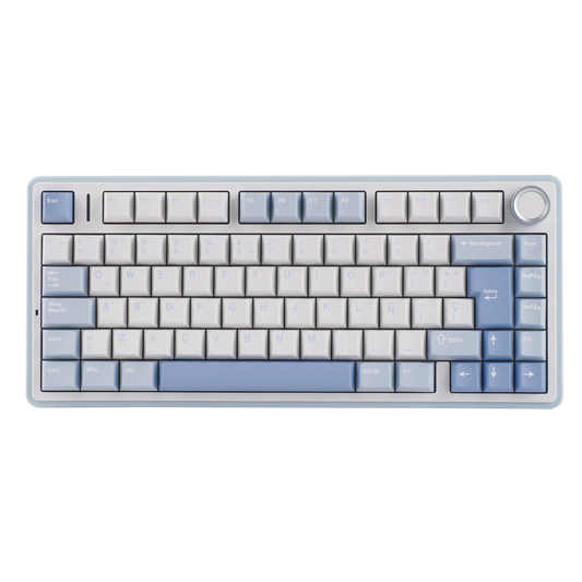 EPOMAKER AULA F75 ISO-ES 75% Spanish QWERTY Hot-Swap Gasket-Mounted Wired/Bluetooth/2.4GHz Wireless Mechanical Gaming Keyboard RGB Backlight