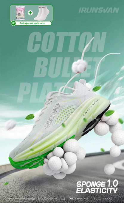 IRUNSVAN New Carbon Plate Marathon Running Shoes Lightweight Shock-Absorbing And Suitable For Men's Sports Shoes
