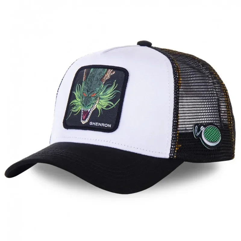 ALL Styles Dragon Ball Baseball Cap Snapback Peaked Cap Men's Embroidery Hip-Hop Cap Style Sun Visor Adjustable Trucker Mesh Cap
