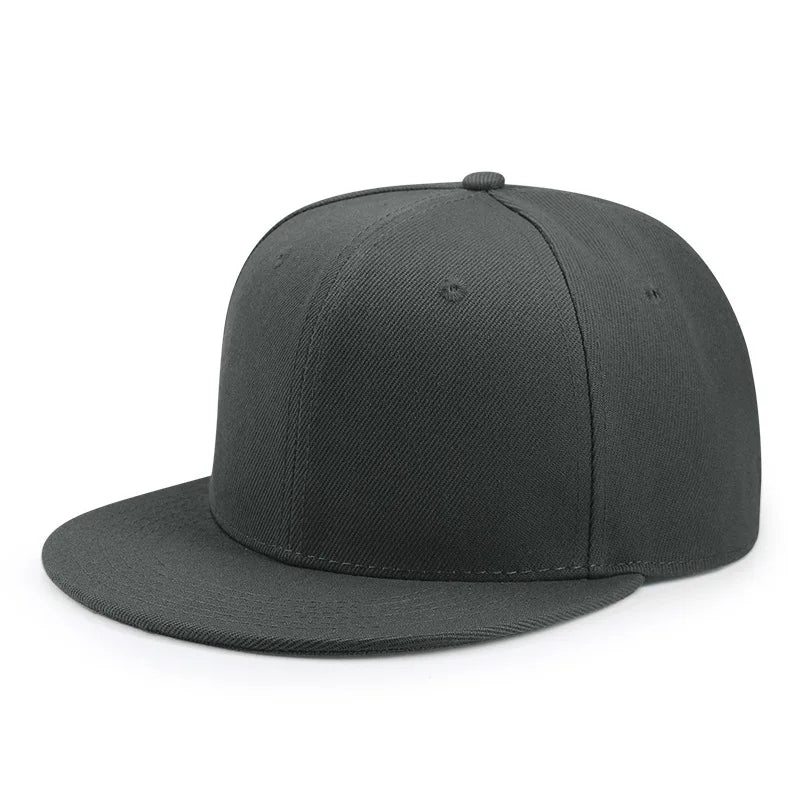 Casquette ajustée entièrement fermée, taille New York Plus Large, style « trucker » pour homme, visière plate, style hip-hop, unie, snapback, sans impression, visière plate, bord Era