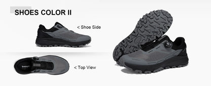Baasploa Men Hiking Shoes Outdoor Climbing Mesh Breathable Travel Walking Shoes Male Non-Slip Wear Resistant Comfortable Sneakers