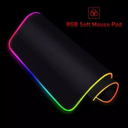 RGB Mouse Pad Game World Of Warcraft Large Table Pad Computer Accessories XXL Laptop Antislip Keyboard Pad LED Backlight Deskmat