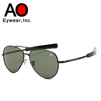 AO Aviation herre-retro-solbriller, moderigtige pilotbriller, American Optical solbriller til kvinder, unisex, metal, UV400 solbriller, Gafas AO57
