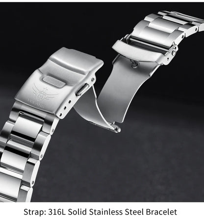 Yelang V1217 42mm Japan Eco-Drive Solar Watch Men's Watch 300M Diver Watch  30ATM Professional Waterproof  Sapphire Luminous