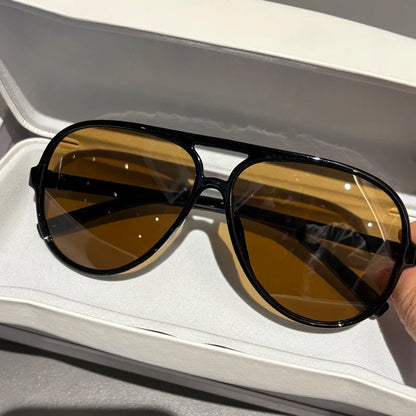 Glass Sunglasses For Men Pilot Style Toad Mirrors Specifically Designed For Driving Vacation UV Protection Sun Shading Large Fra