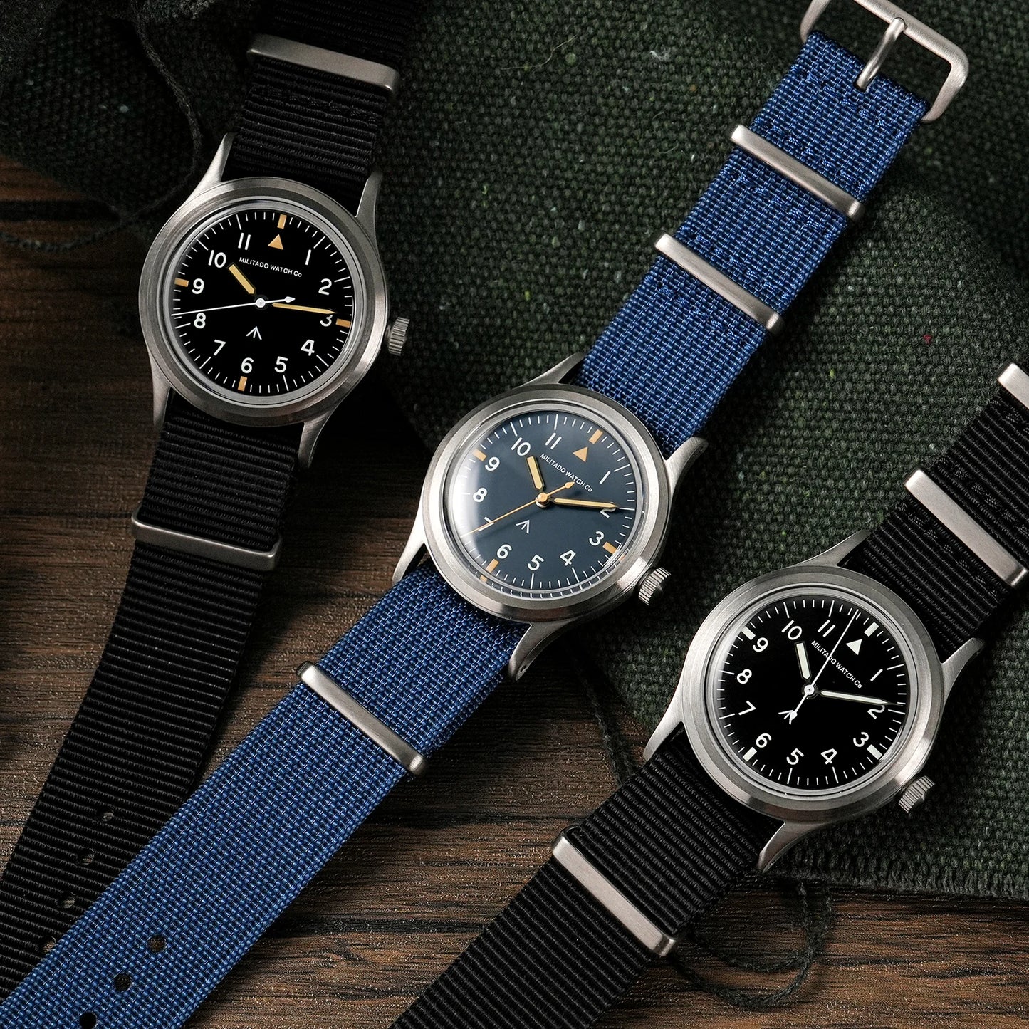 Militado ML14 Quartz Watch Cream Dial VH31/VH65 Sweep Movement Bubble K1/ Sapphire Luminous 36Mm Vintage Watches 100M Waterproof