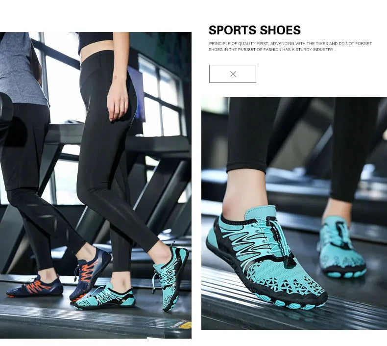 EOCENE Barfuß-Outdoor-Sportschuhe für Herren und Damen, schnell trocknende Aqua-Schuhe für Strand, Schwimmen, Fitness, Waten, Wandern und Radfahren