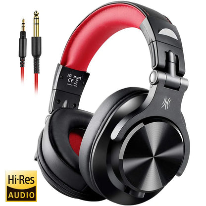 OneOdio kabelgebundene Over-Ear-DJ-Studiokopfhörer mit Mikrofon – Mixing- & Monitoring-Headset mit 40mm Treiber für Gaming & Aufnahmen