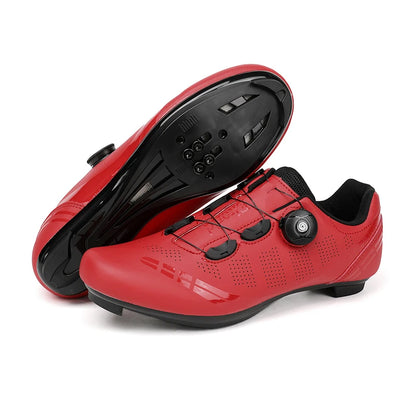 Men Cycling Shoes Road Bikes Women Racing Competition Self-Locking Speed Cycling Sports Shoes Women Spd Cleats Cycling Shoes