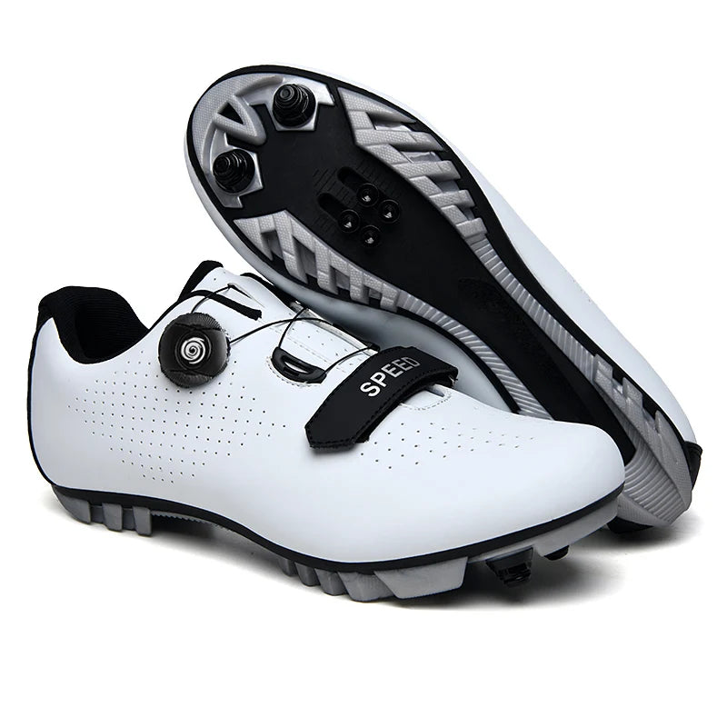 New Unisex Pedal Cycling Shoes, Flat Shoes Suitable for Mountain Sports, Pedal Self-Locking Cycling Shoes, Breathable Cycling Shoes