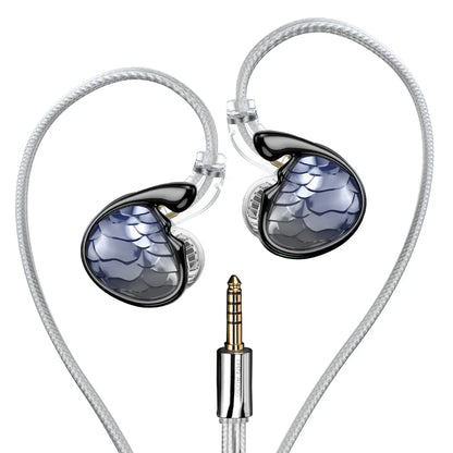 Écouteurs intra-auriculaires TRN MERMAID HiFi, 1DD 1BA, 2 haut-parleurs planaires hybrides, pour la musique, les audiophiles, les jeux, l'écoute musicale, son professionnel